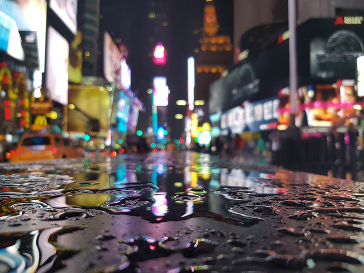 Times Square After Rain