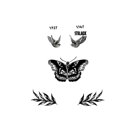 butterfly tattoo Harry
