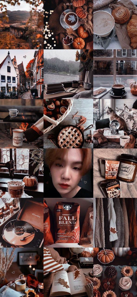 collage, orange वॉलपेपर