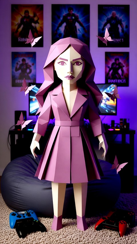 Fictional gamer lady