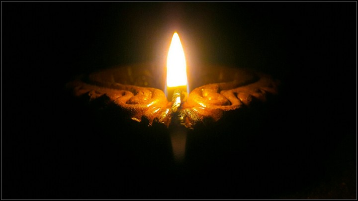 light in dark
