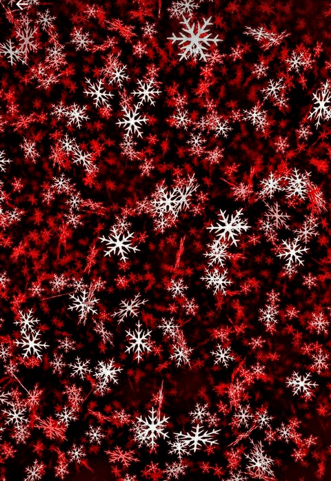 Red and White Christmas Snowflakes