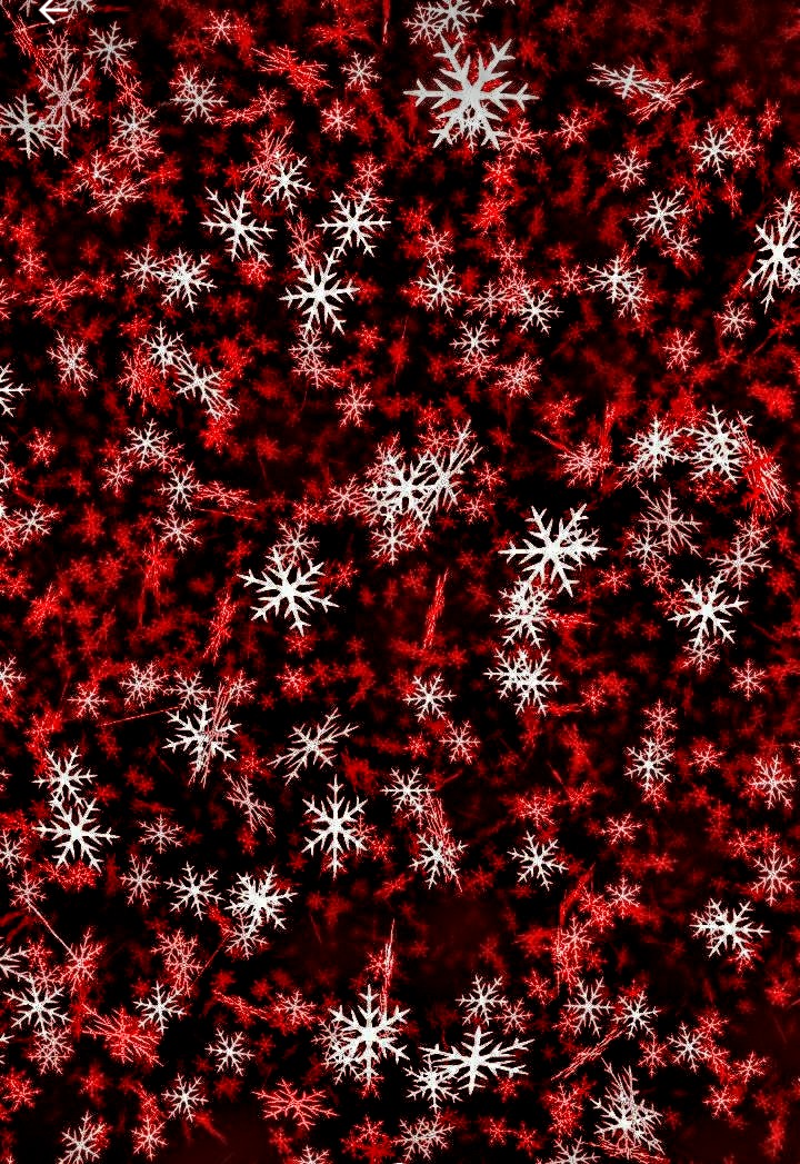 Red and White Christmas Snowflakes