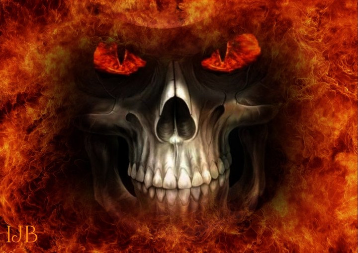 Flame Skull