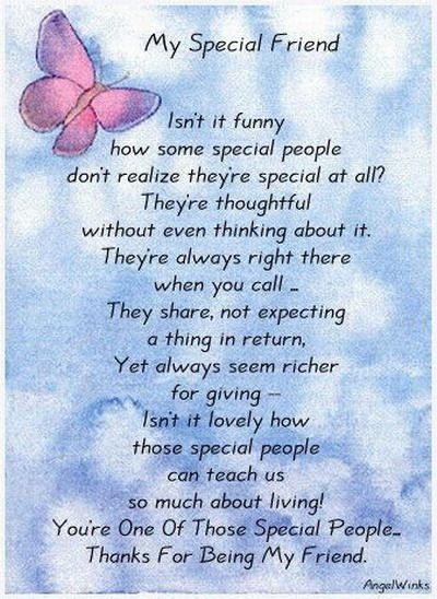 Special friend dedicated