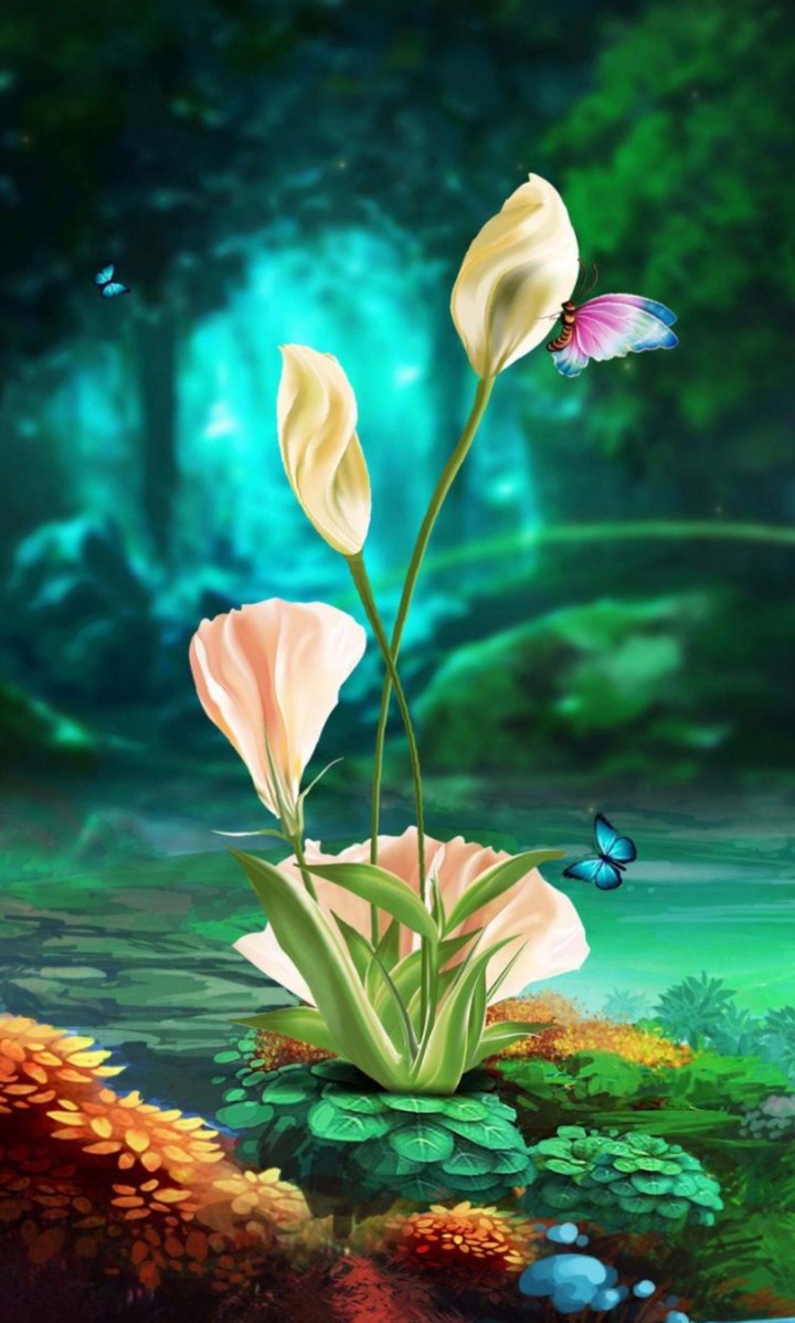flower & butterfly