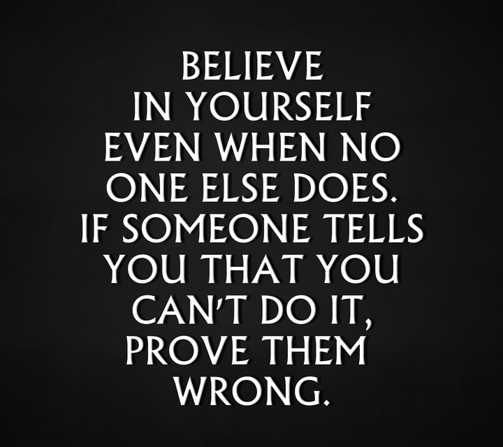 believe yourself