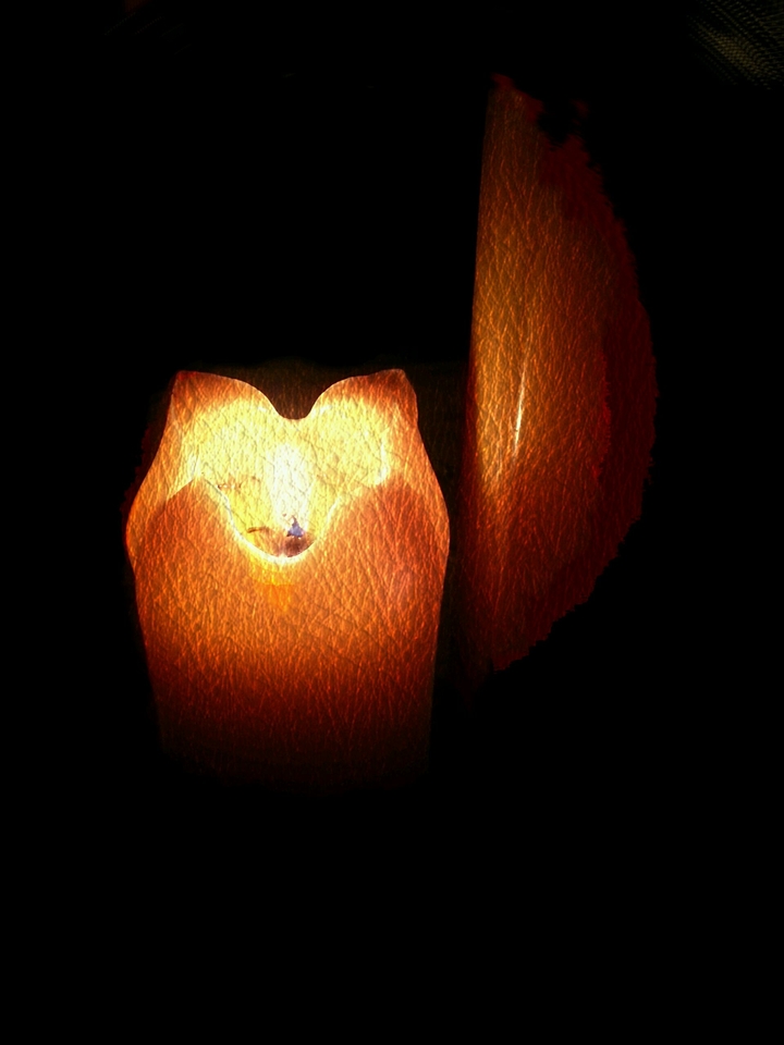 candle and dark