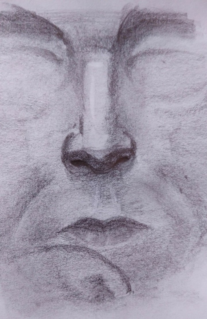 pencil Shading of a man's face
