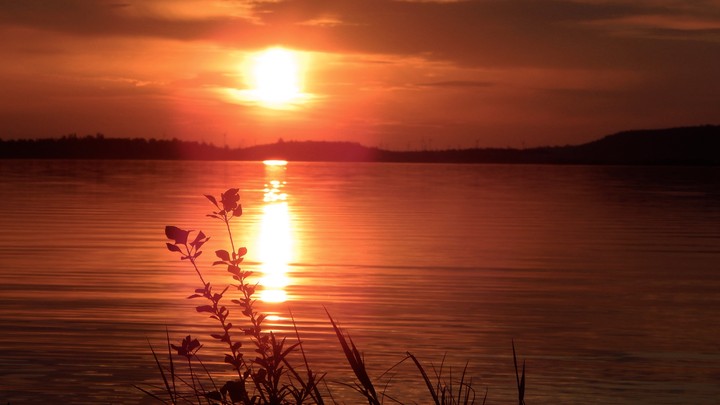 Roter Sonnenuntergang