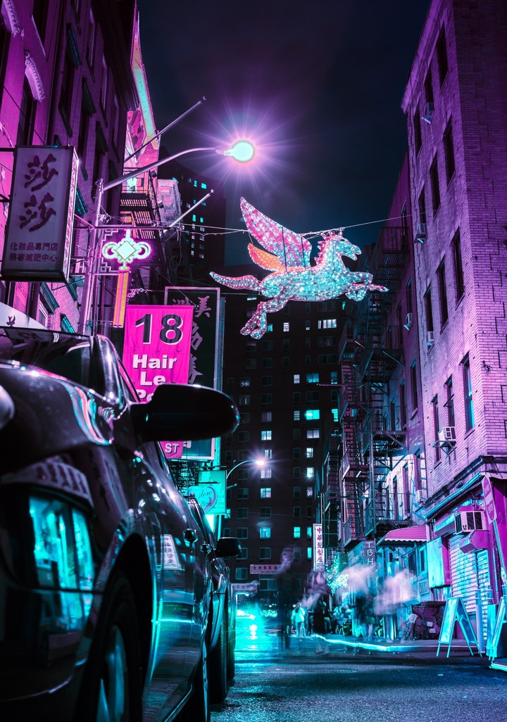 Unicornio en la ciudad