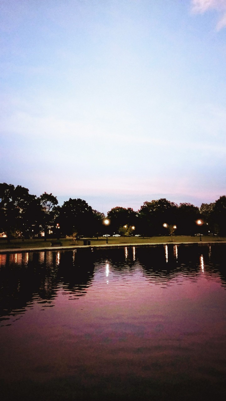sunset reflection