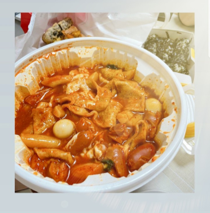Korean food tteokbokki