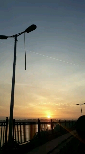 Flying out in sky