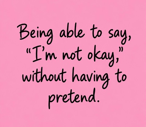 Is ok not to be ok