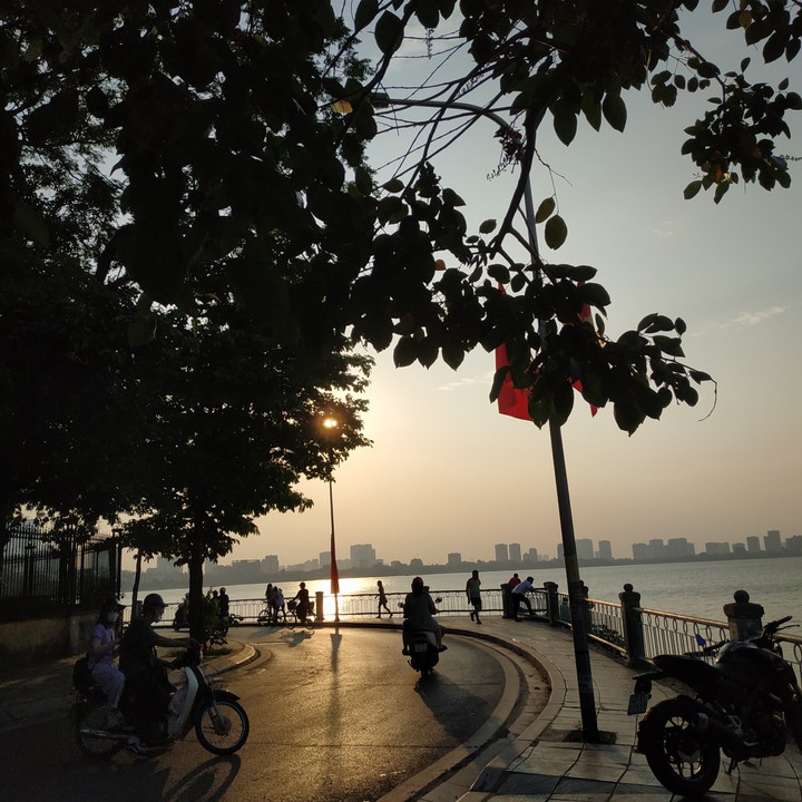 before sunset