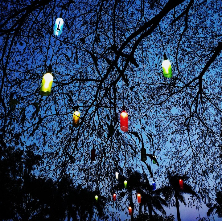 hanging candles