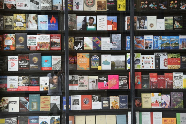 the wall of the books