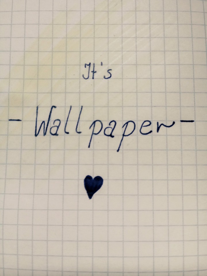It's WALLPAPER 