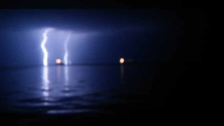 Lighting strikes in Thessaloniki