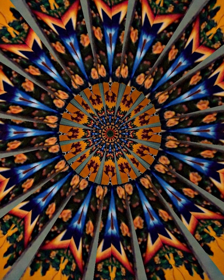 Made this kaleidoscope from a "planet k" wall graffiti
