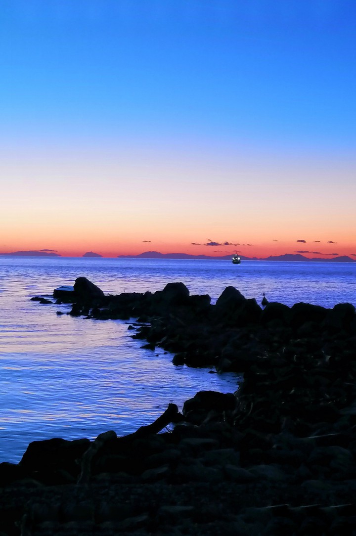 sunset at the sea