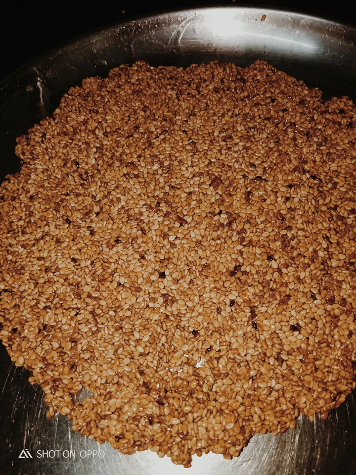 sesame bars with jaggery