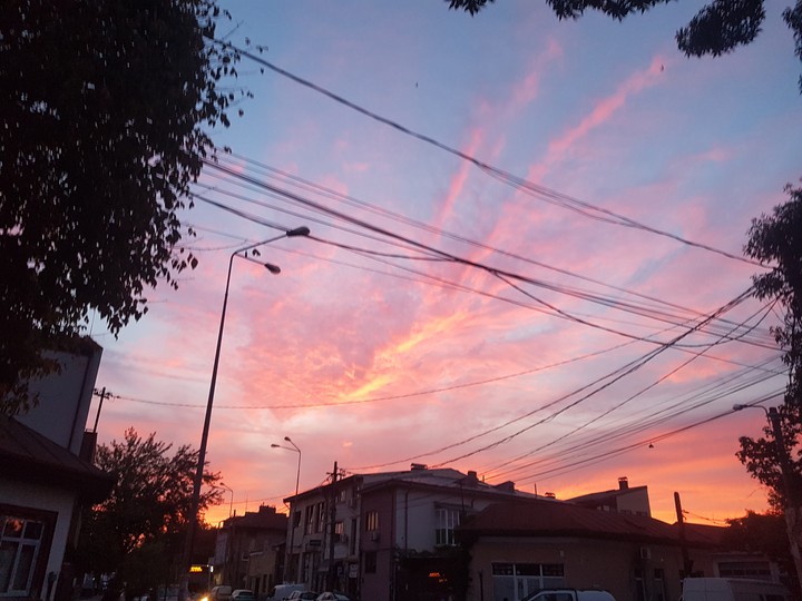 clouds in fire