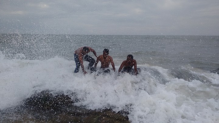 At Sea
