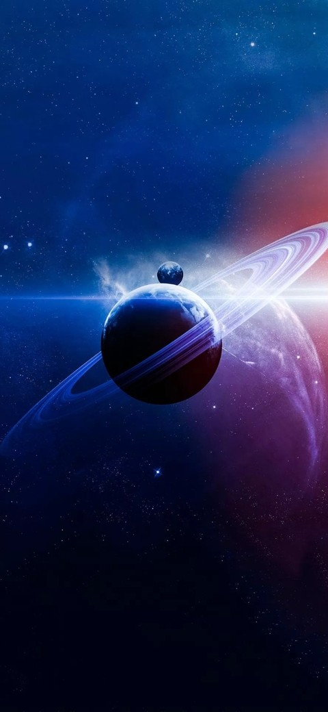 Blue Earth Pink Saturn