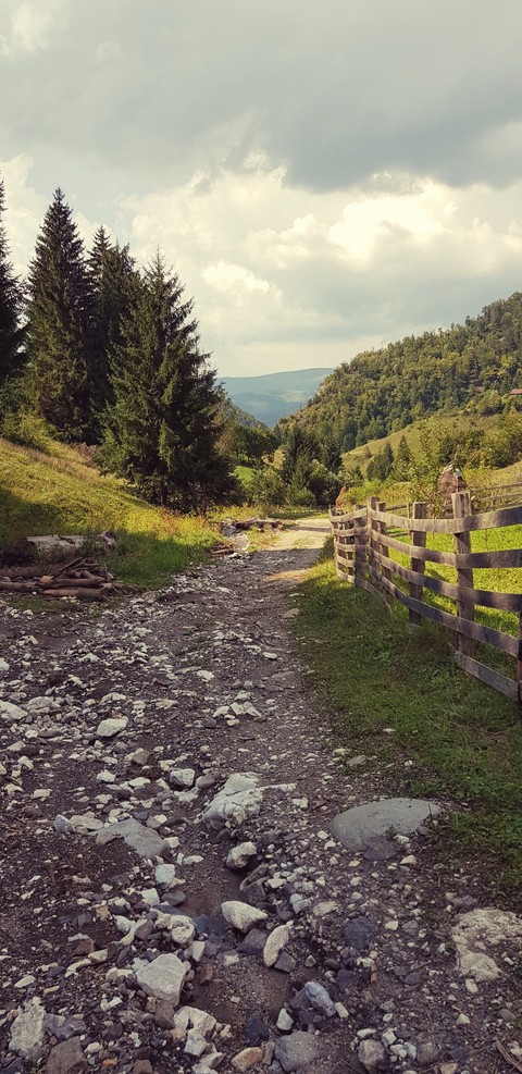 #up #green #clouds #romaniancountry