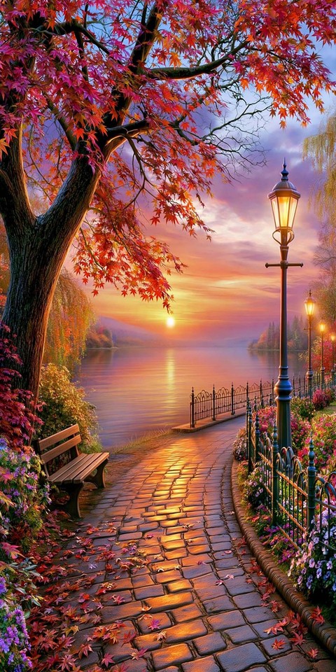 ταπετσαρίες Autumn, sunrise