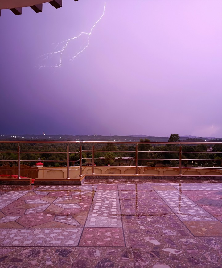 thunderbolt view from balcony