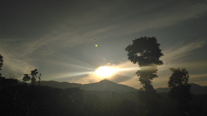 sunrise on a mountain