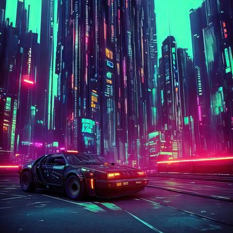 шпалери night, car
