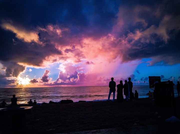 a dramatic sunrise