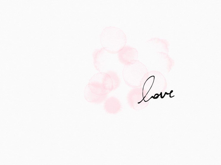 "Love" with sketchbook!
