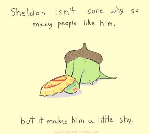 Sheldon's a little shy