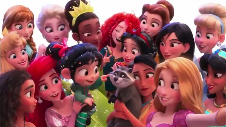 Vanellope and the Princesses Disney