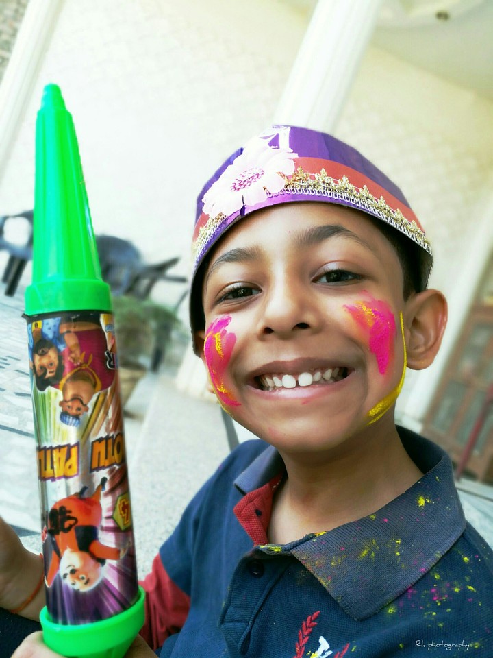 celebrating holi...