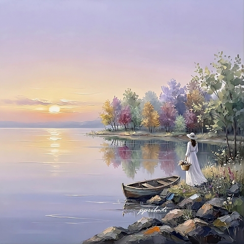 sfondi evening, boating