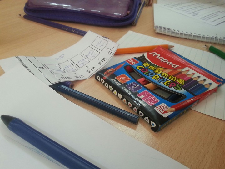 on the lesson