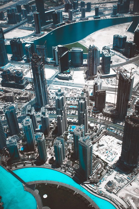 Skyscrapers Top View Burj Khalifa