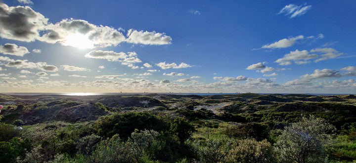 dunes, sea and sky