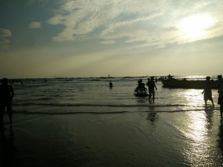 sunset at Baga Beach, Goa