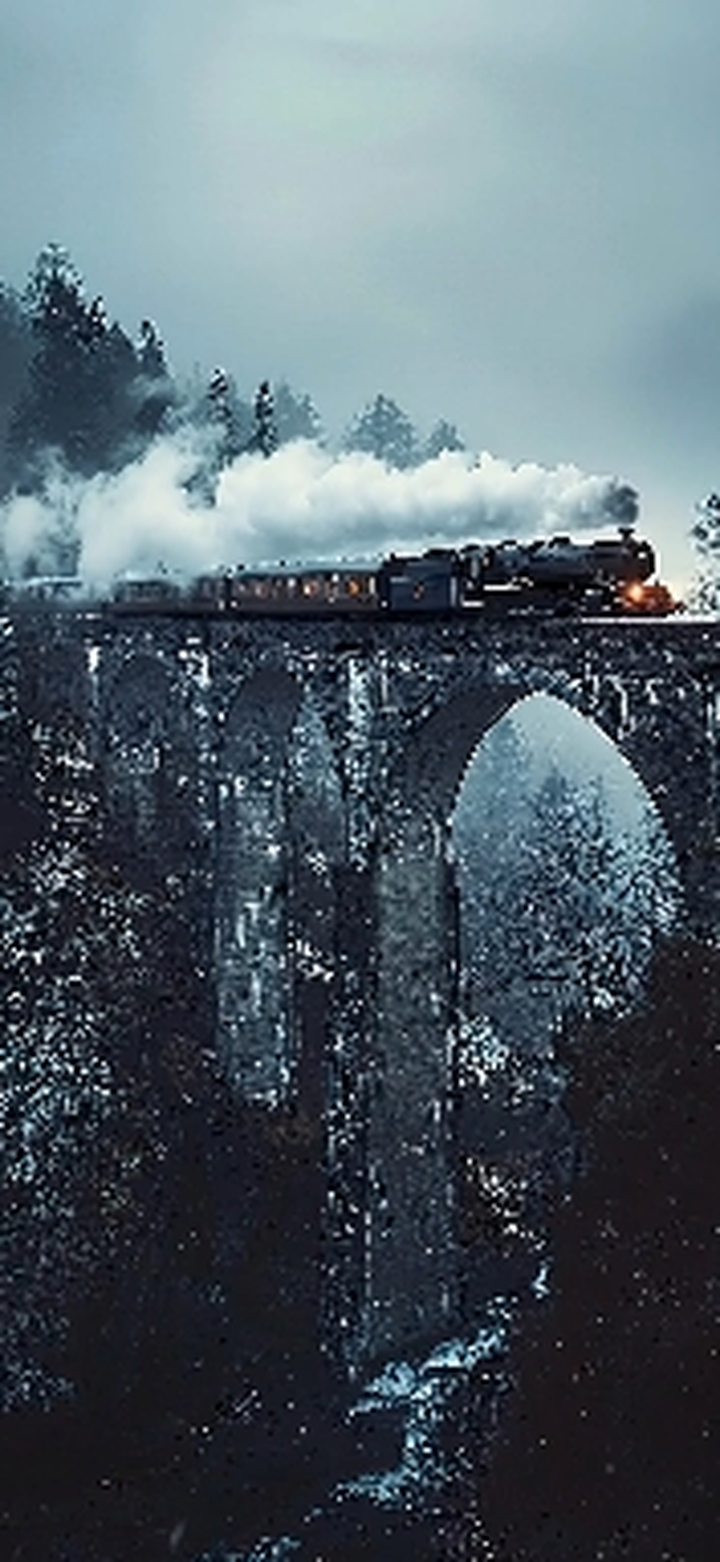 Steamboat in a bridge