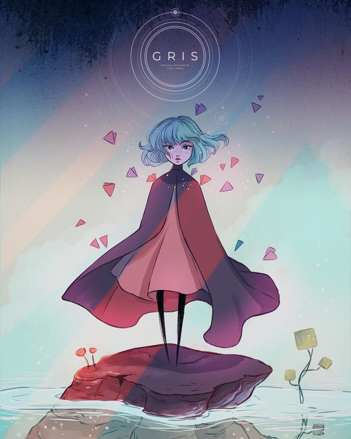 арт из игры GRIS