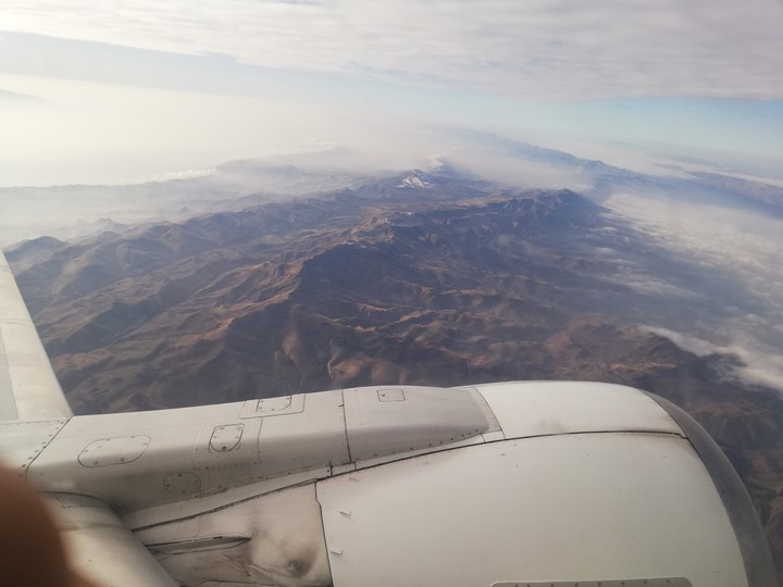 flying above Tajikistan