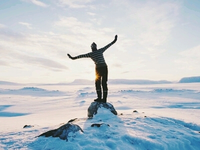 Un momento en la nieve