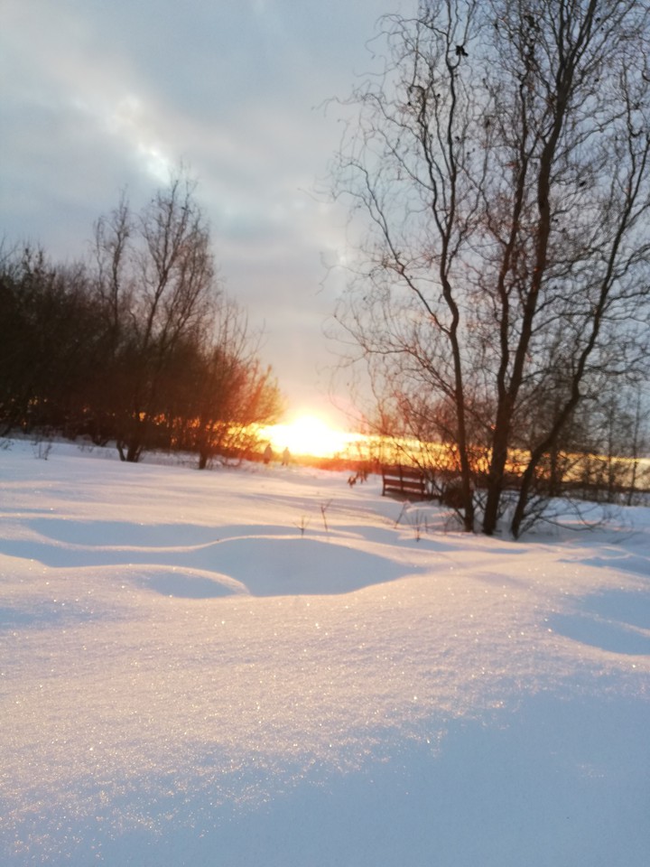 рассвет в городе П